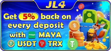 JL4 MAYA USDT TRX deposit cashback — 2% to 5%