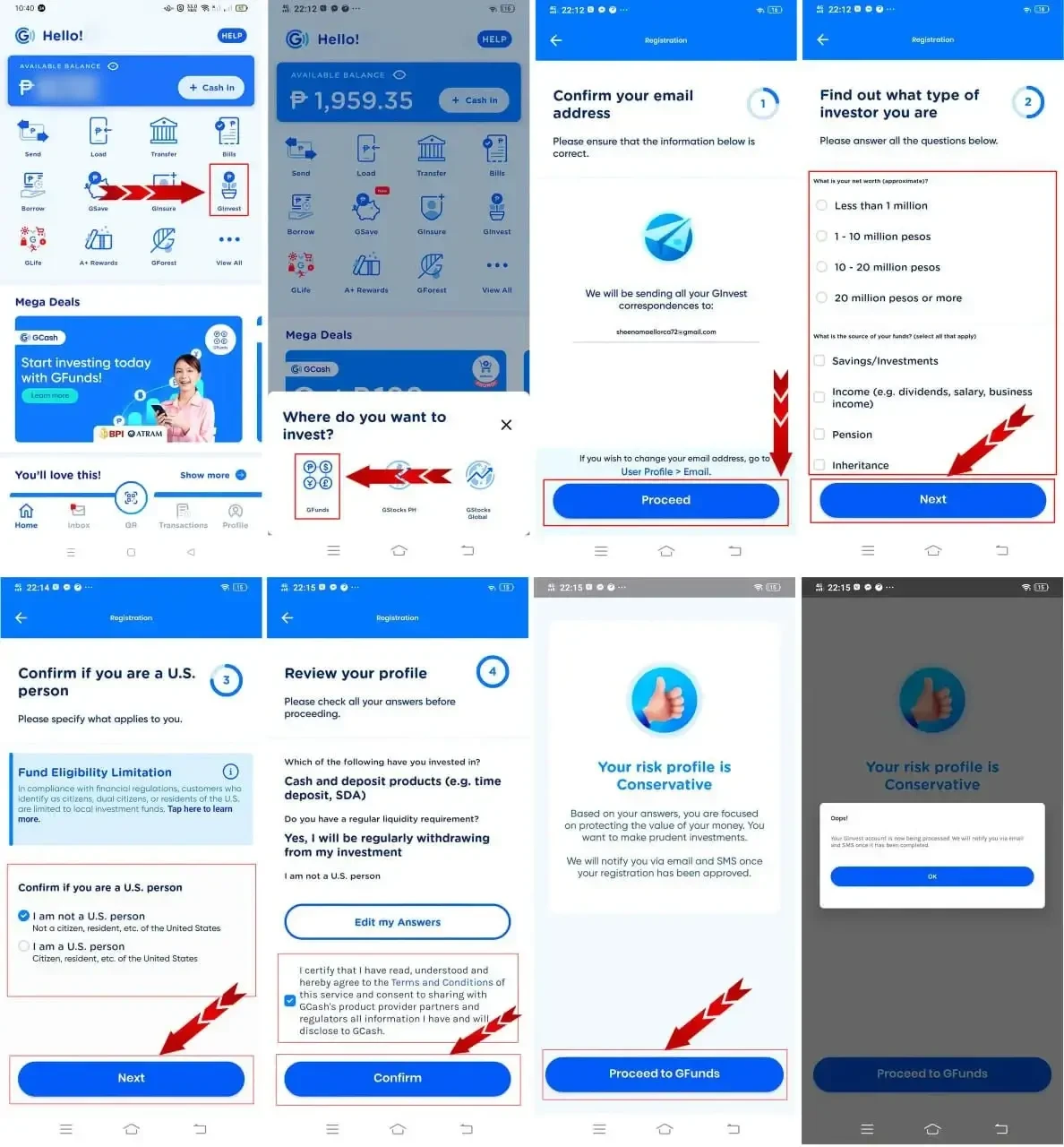 JL4 GCash limit increase tutorial step 1